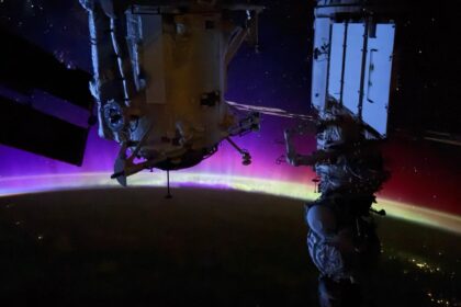 Astronaut captures mesmerizing auroras with iPhone from ISS photo of the day for Oct. 13, 2026